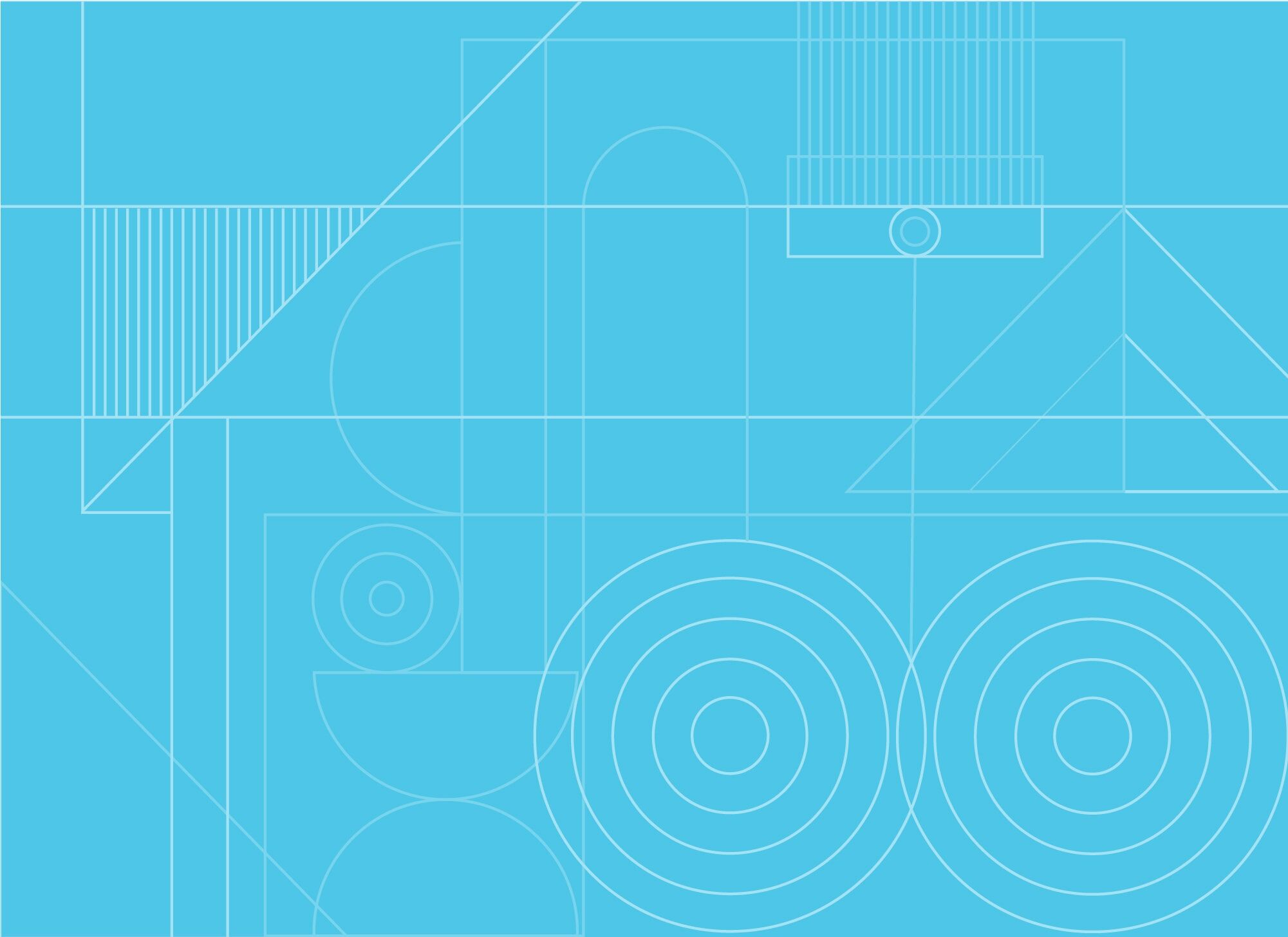Decorative pattern, geometric blue lines.