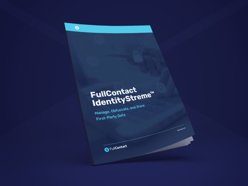 Manage, obfuscate, and store first-party data with FullContact Identity Streme.