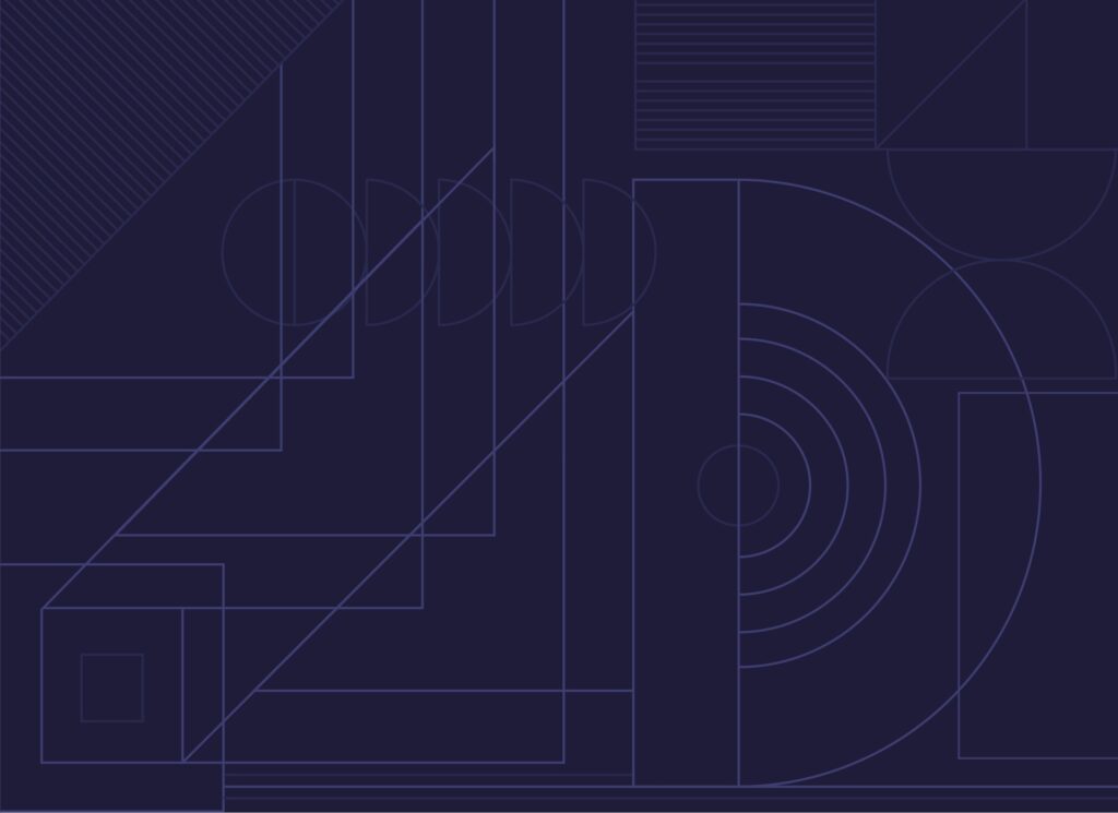 Decorative pattern, geometric darker blue lines.