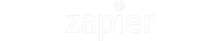 Zapier logo, all white.
