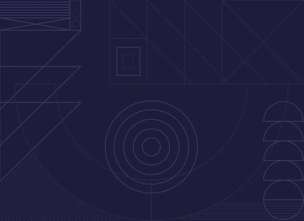 Decorative pattern, geometric dark navy blue lines.