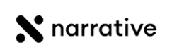 Narrative logo, black.