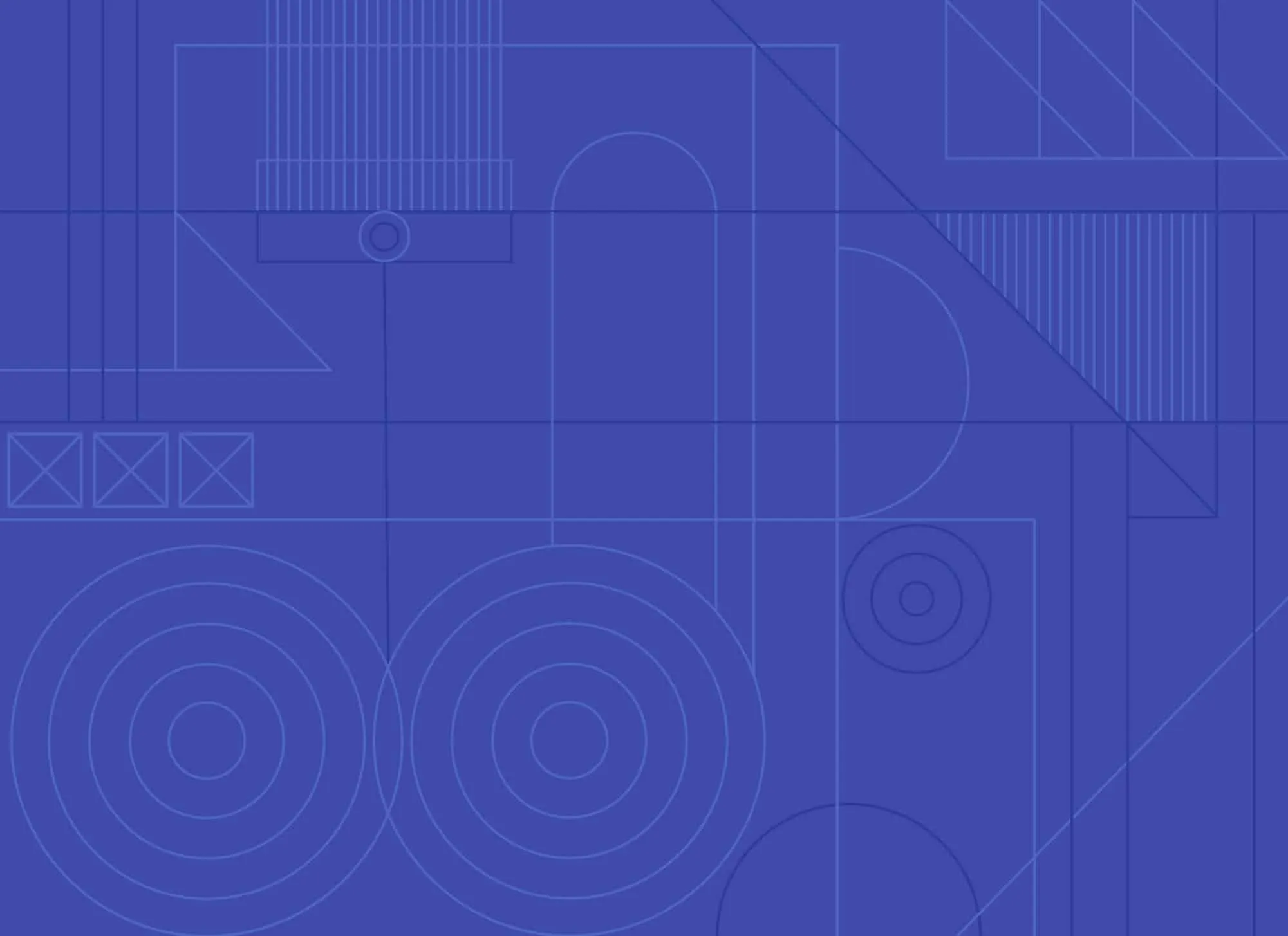 Decorative geometric pattern, medium blue.