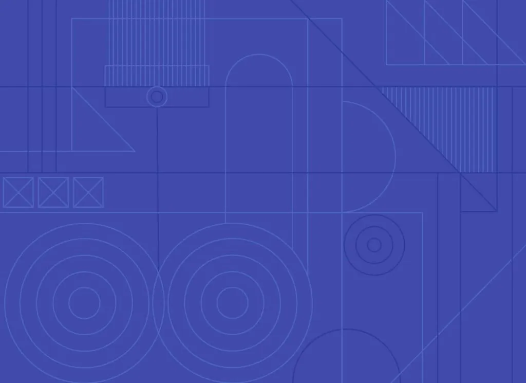 Decorative pattern, geometric royal blue lines.