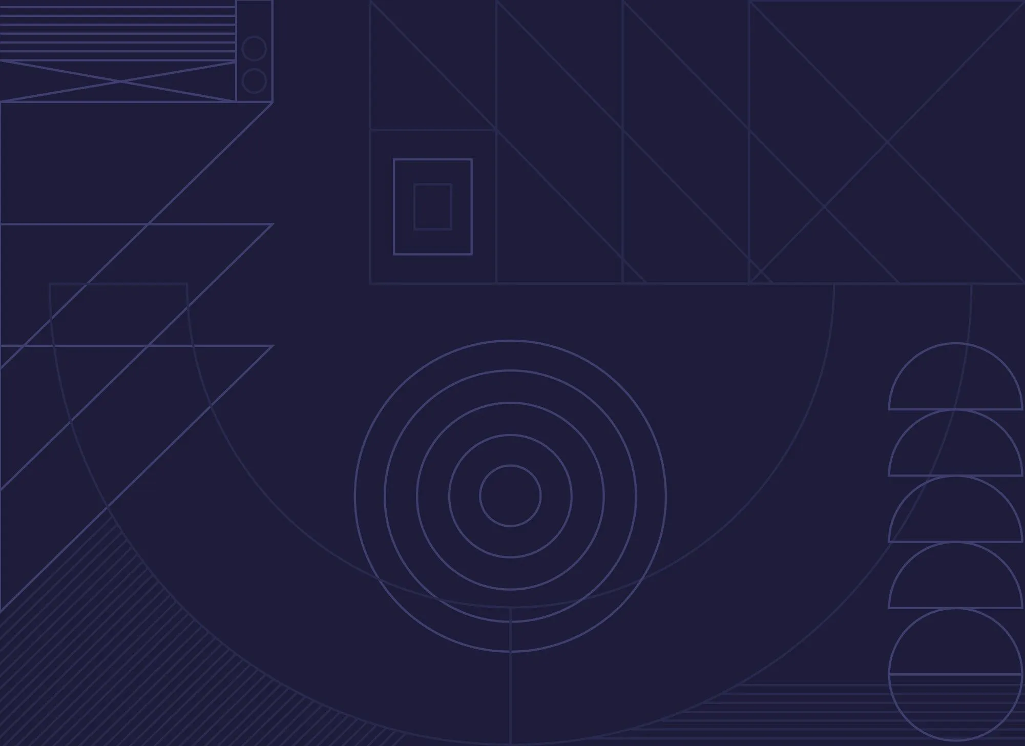 Decorative geometric pattern in dark blue.