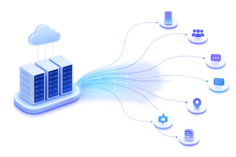 Data server visual.