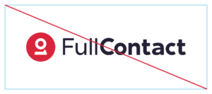 Incorrect FullContact logo with wrong colors.