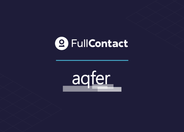 FullContact and Aqfer logos.